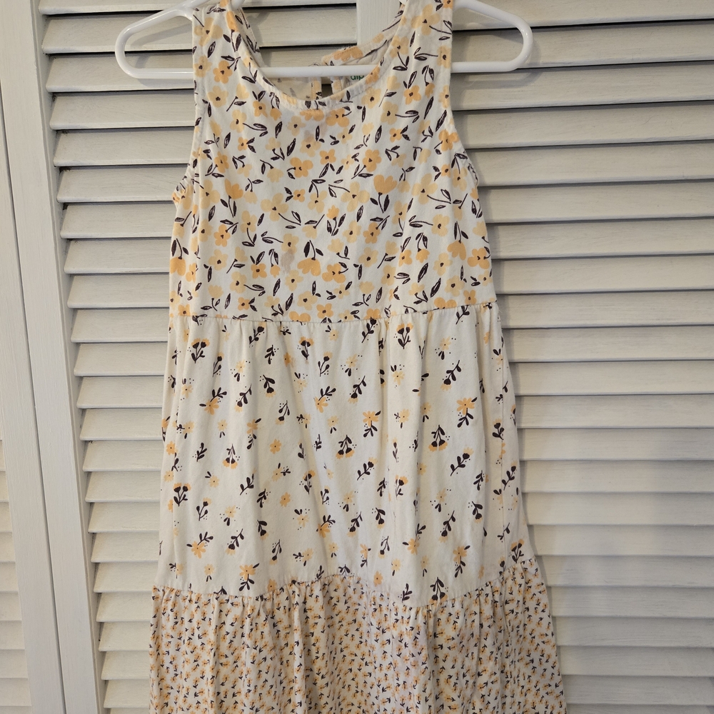 Floral Sleeveless Kids Dress